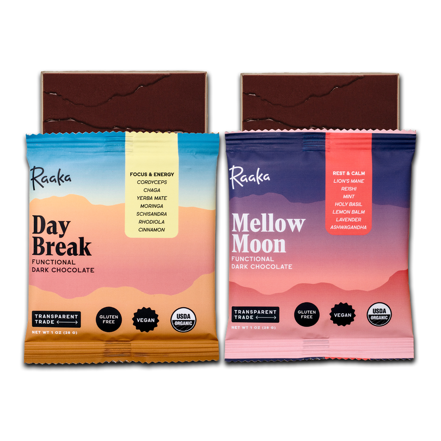Functional Dark Chocolate Mixed Box of 10 - Amber Pantry Box Selection